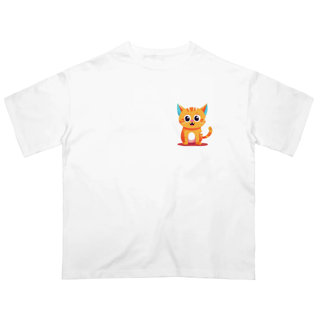 じゅんじゅんのかわ猫(*ΦωΦ*) Oversized T-Shirt