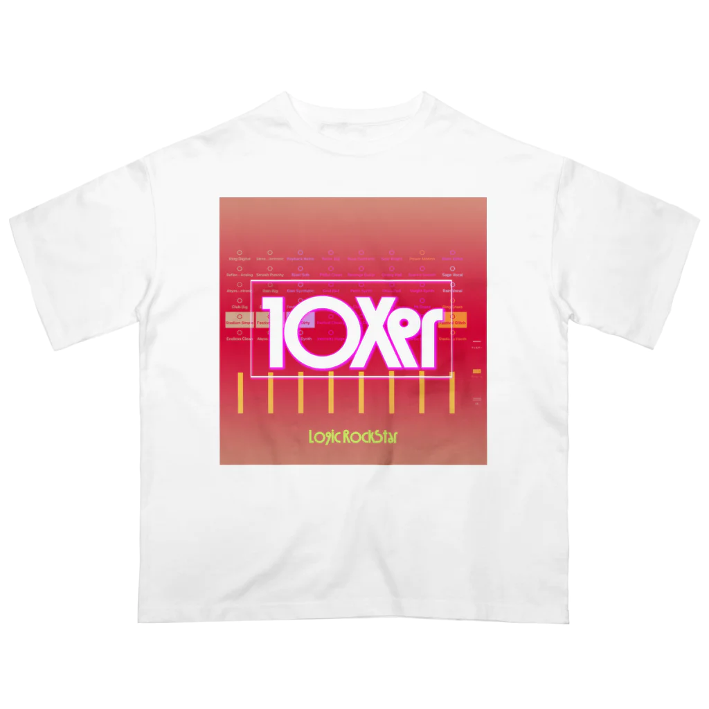 Logic RockStar の10Xer RED オーバーサイズTシャツ