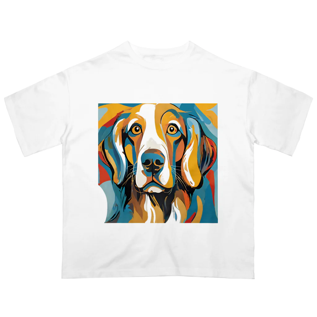 Artistic Allure EmporiumのGolden Retriever Pure Love　ゴールデンレトリバー ピュアラブ Oversized T-Shirt