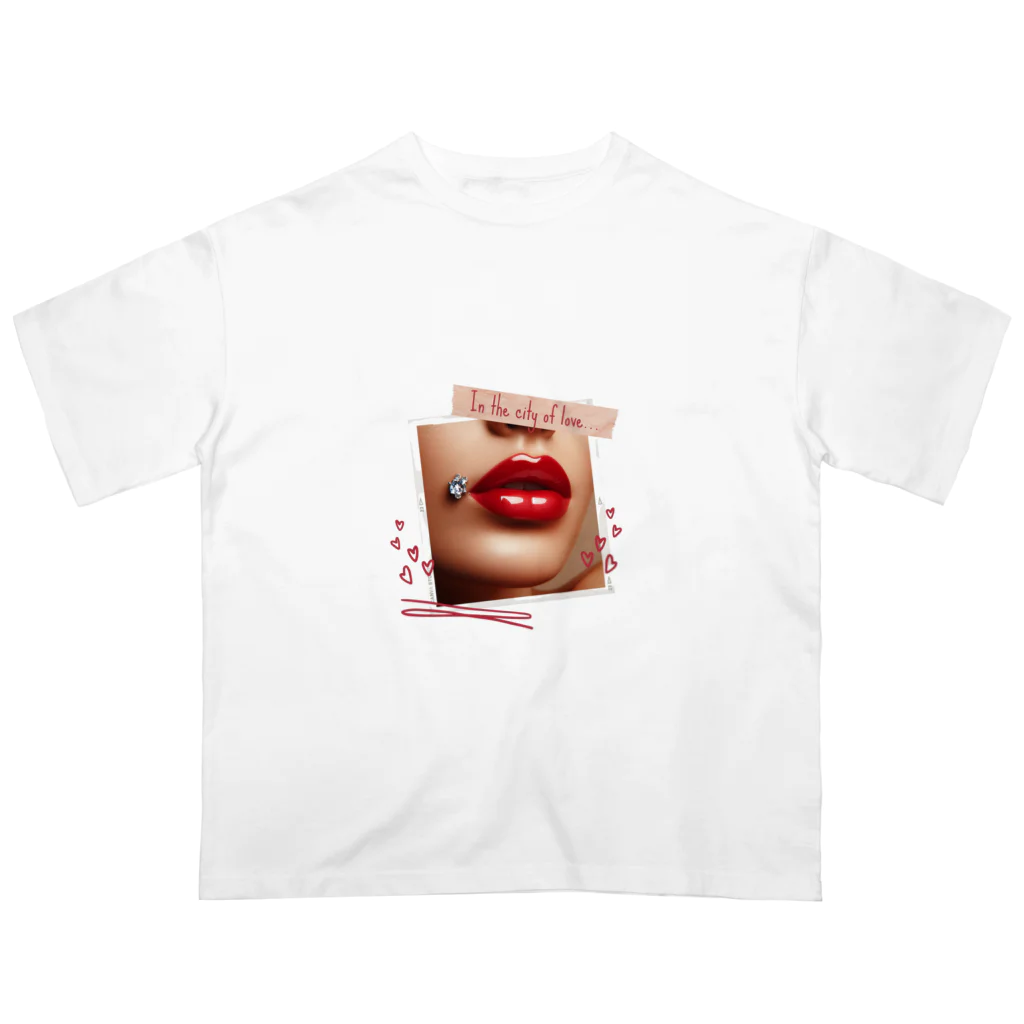 s-d-rr-jsの"Silk Lips" オーバーサイズTシャツ