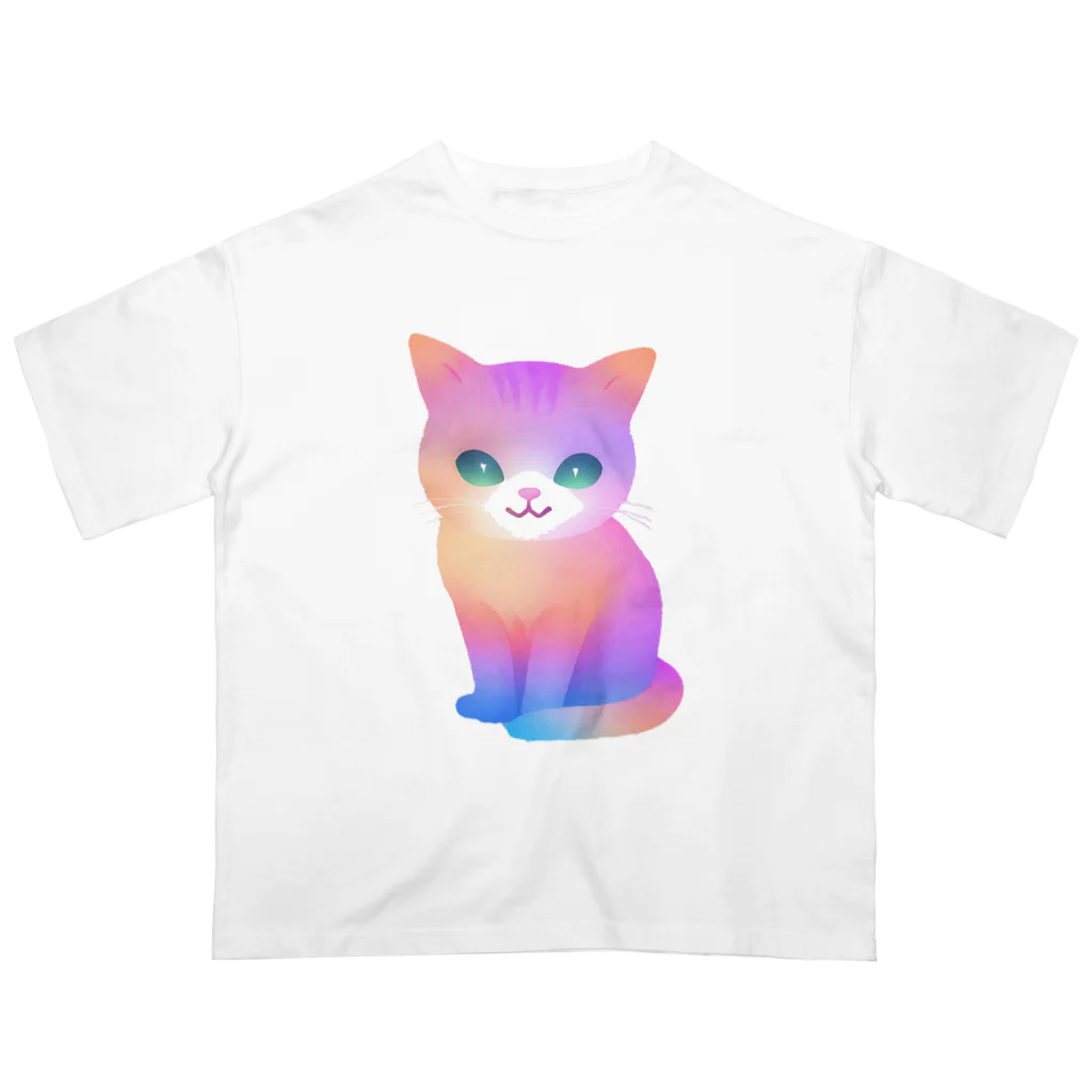 じゅんじゅんのパステル猫2 オーバーサイズTシャツ