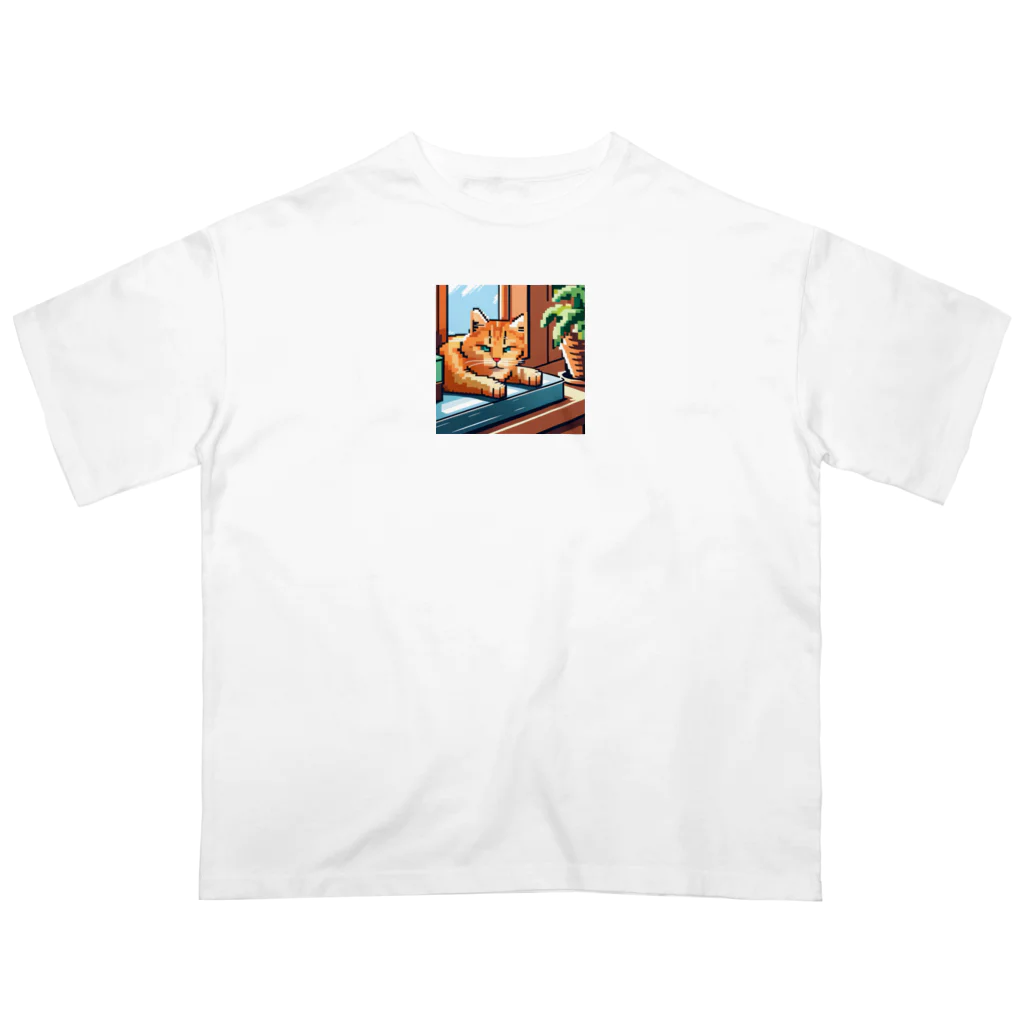 koba777のドット絵スナドリネコ オーバーサイズTシャツ