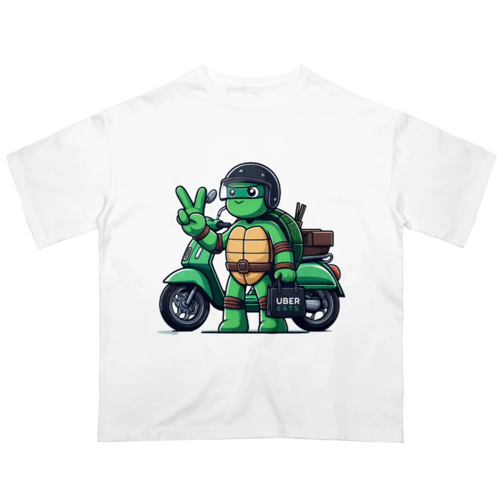 カメライダー商店のカメライダー　ピース Oversized T-Shirt