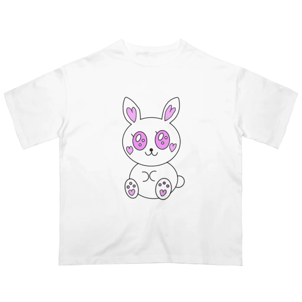 shojisanのうるうるうさっ子 オーバーサイズTシャツ