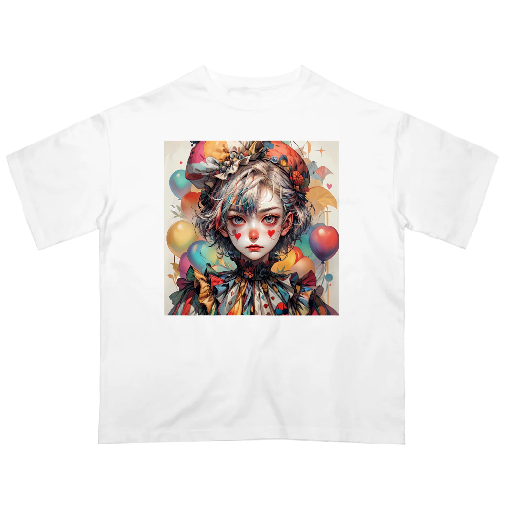 Jake-Hokkaido のJK-005 Pierrot girl オーバーサイズTシャツ