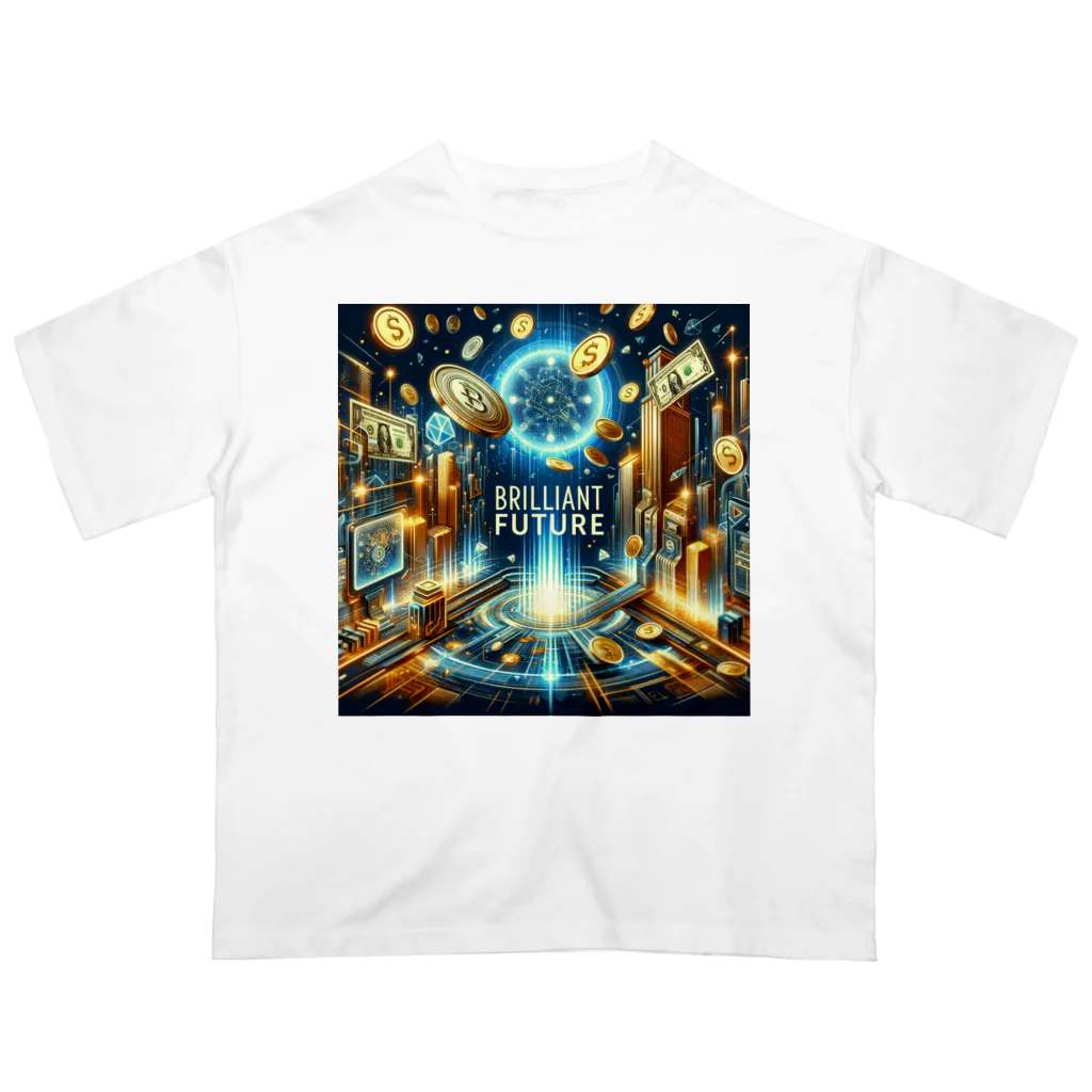 【公式】金運アップのBrilliant Futureの【公式】金運アップBrilliant Future オーバーサイズTシャツ