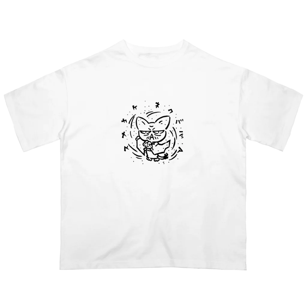 カリツォーのスナカケネコババア オーバーサイズTシャツ