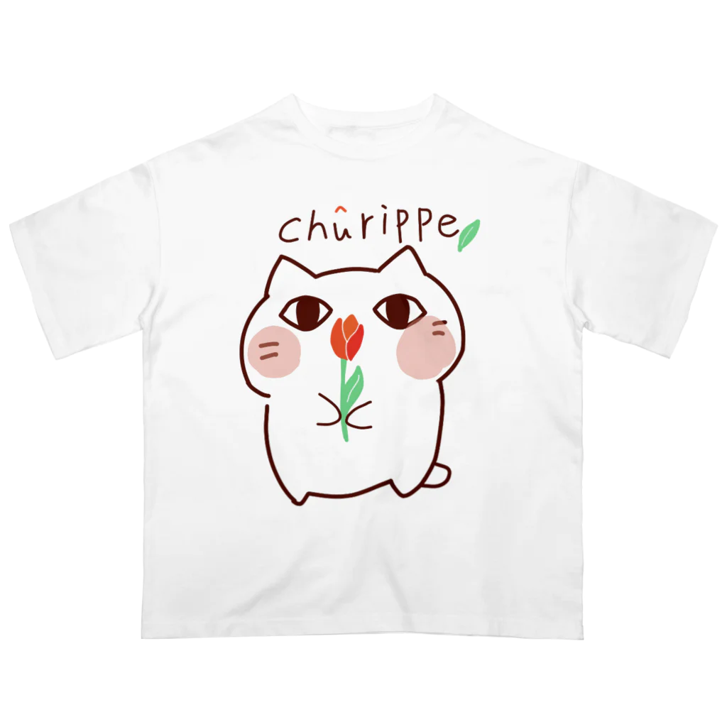 にゃんにゃんの猫目　　　 オーバーサイズTシャツ