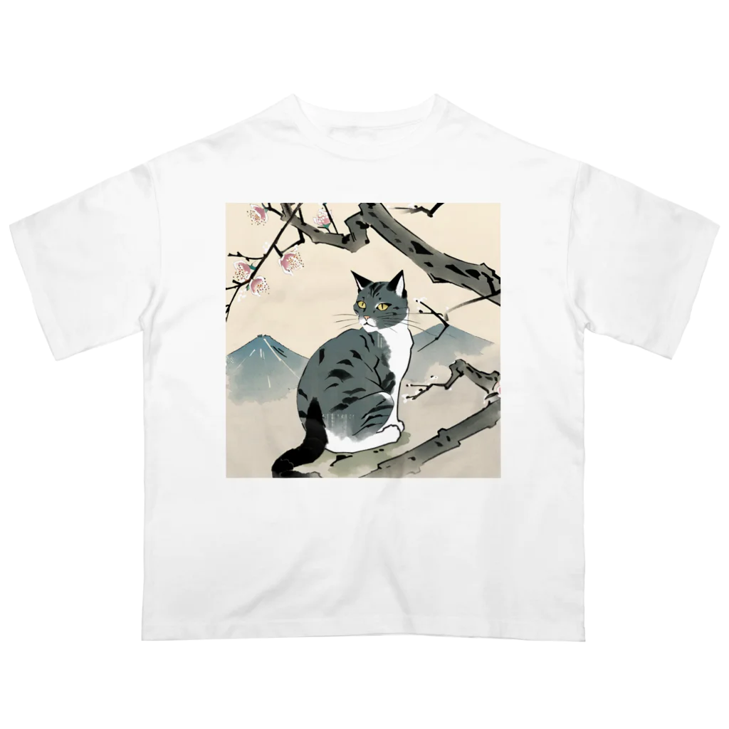 浮世絵デパートの浮世絵猫 オーバーサイズTシャツ