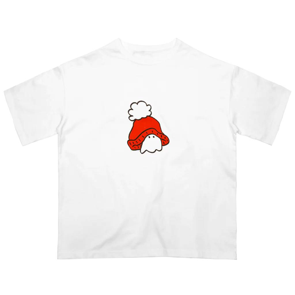 らららカスタネットの大きなニット帽被ってみたおばけ Oversized T-Shirt