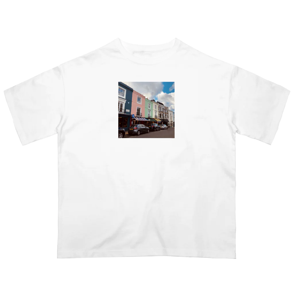 HanaeのNotting Hillの街並み オーバーサイズTシャツ