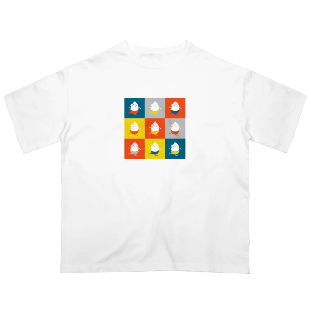 くらきち ONLINE SHOPのねこタイツ 3 × 3 Oversized T-Shirt