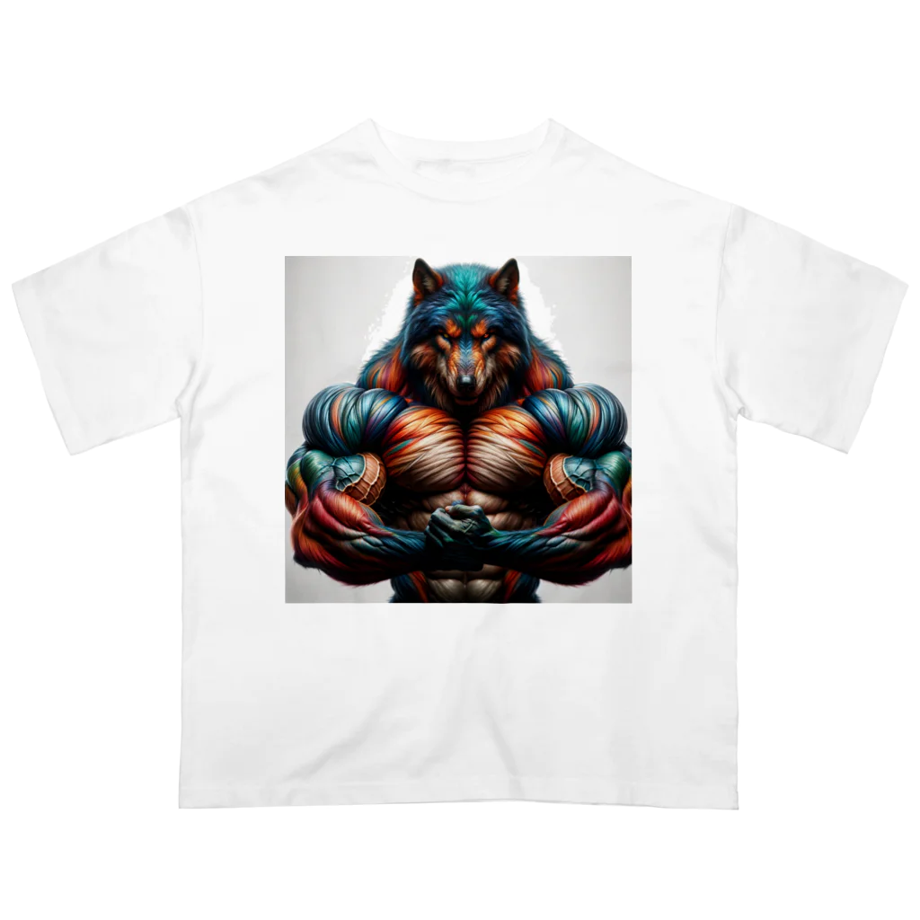 muscle_laboのrainbow wolf strong オーバーサイズTシャツ