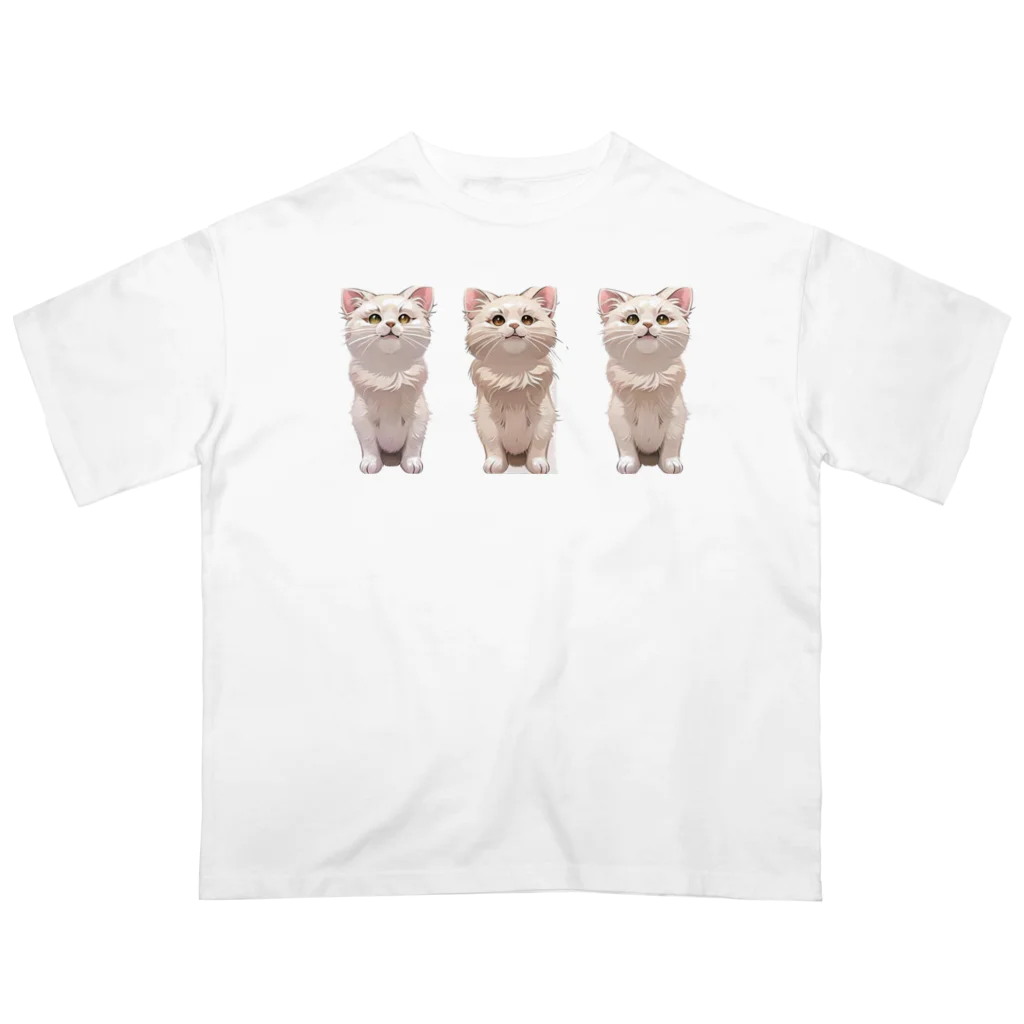 CHIKUSHOの3匹が行く　シャツ オーバーサイズTシャツ