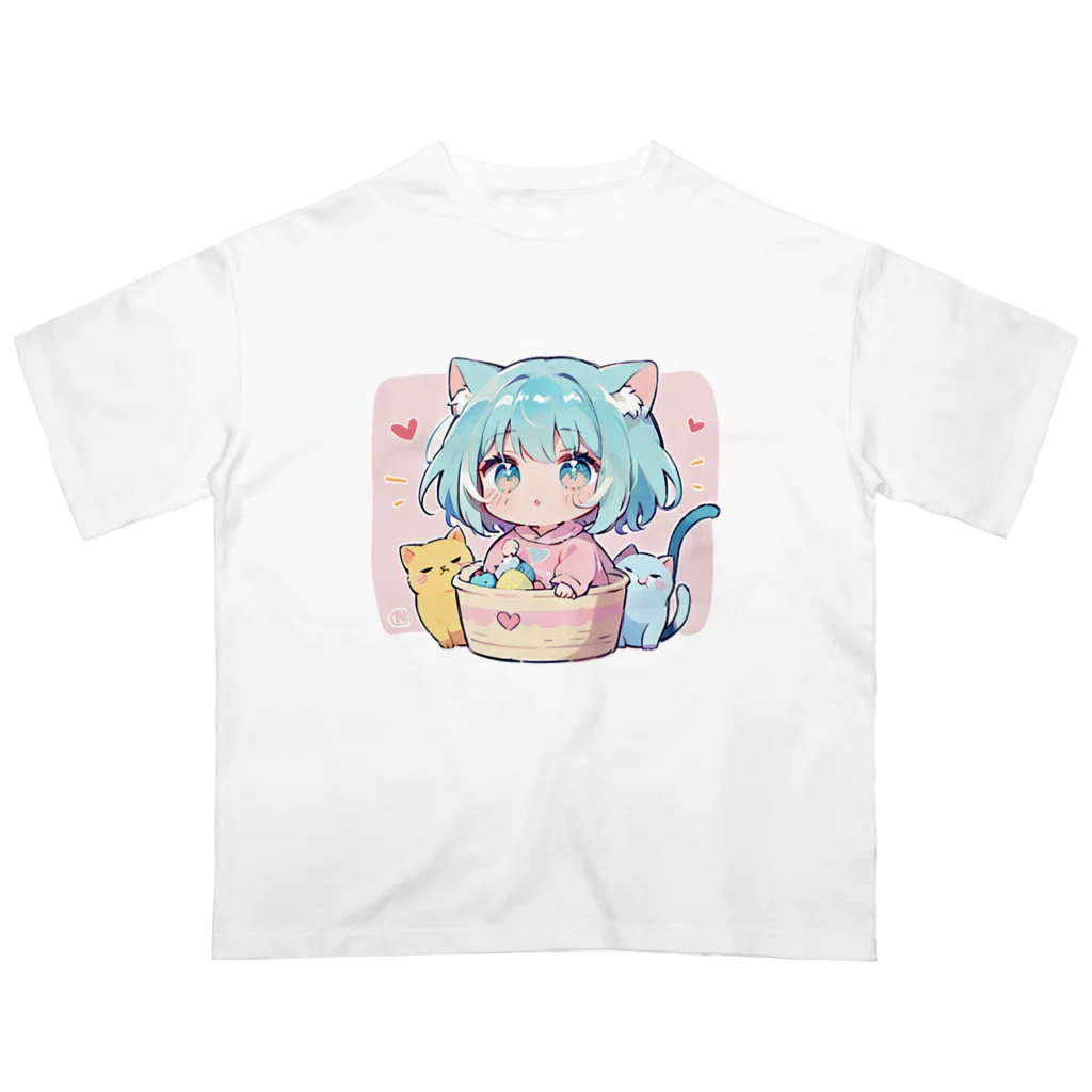 那須モバイル店の可愛いけもっ娘 Oversized T-Shirt