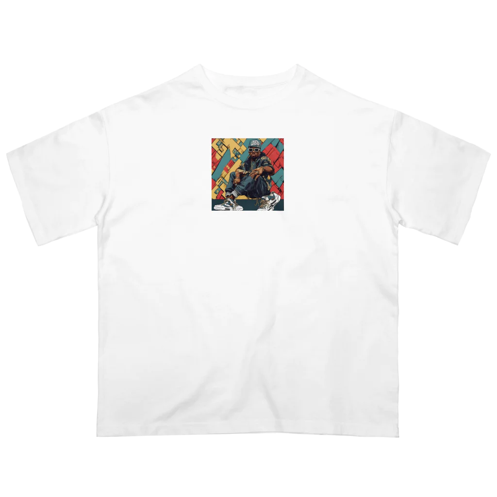 shuntanponのHIPHOP オーバーサイズTシャツ