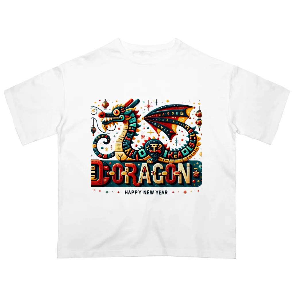 FX海外のドラゴンｎｅｗｙｅａｒ オーバーサイズTシャツ