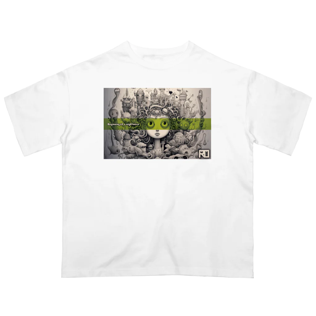 ROのBeginning of a nightmare 2 (Green Line) オーバーサイズTシャツ