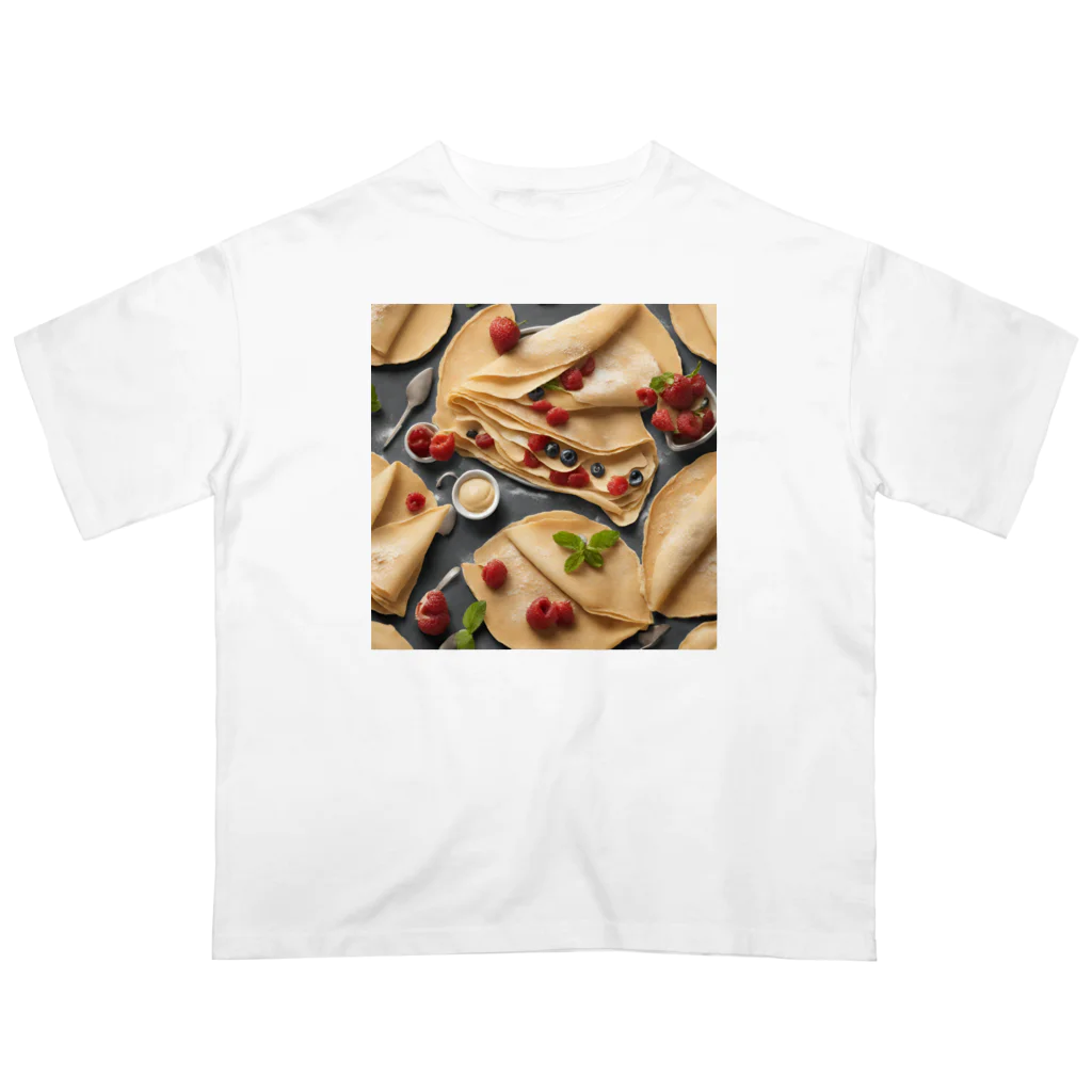 Dancing Sweets のダンシングクレープ Oversized T-Shirt