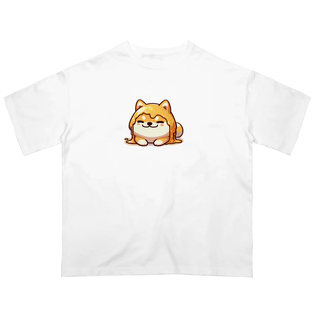 MELTPIAの溶けたしばいぬくん オーバーサイズTシャツ