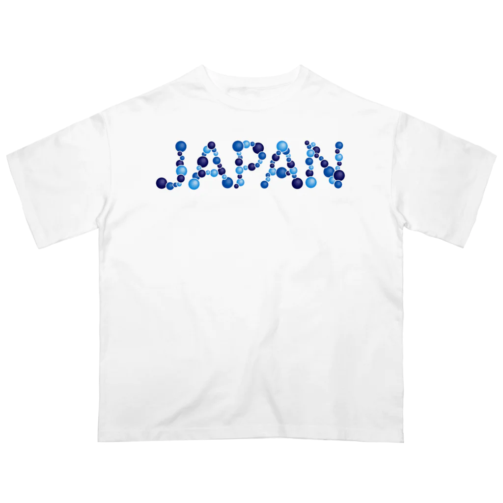 junichi-goodsのバルーン文字「JAPAN」（青色系） Oversized T-Shirt