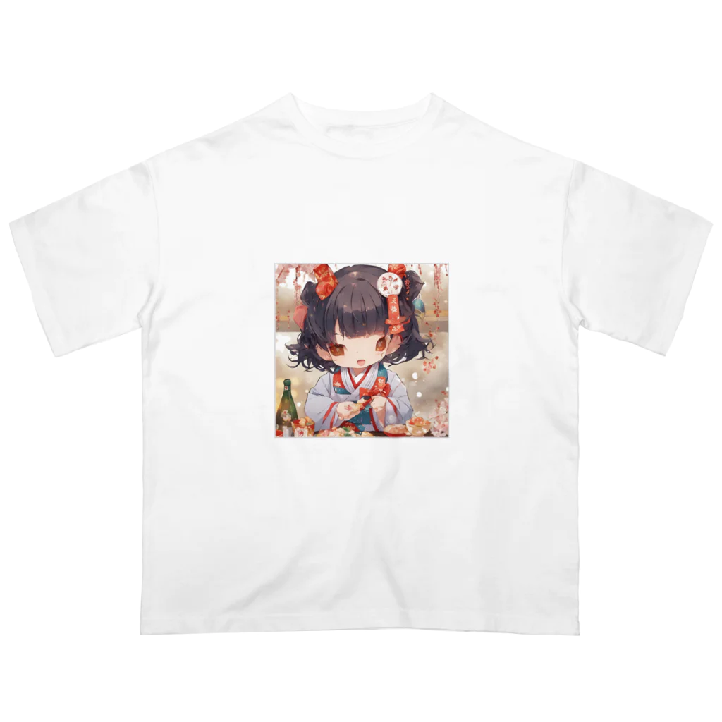 rina-suzuの新春の可愛い女の子 オーバーサイズTシャツ