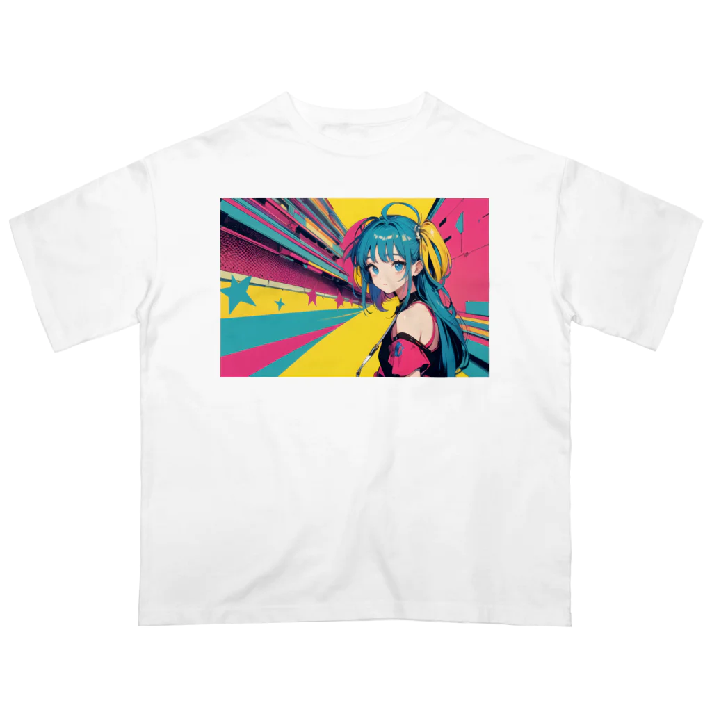 tokyo_citypopのkawaii 東京ガールアート オーバーサイズTシャツ