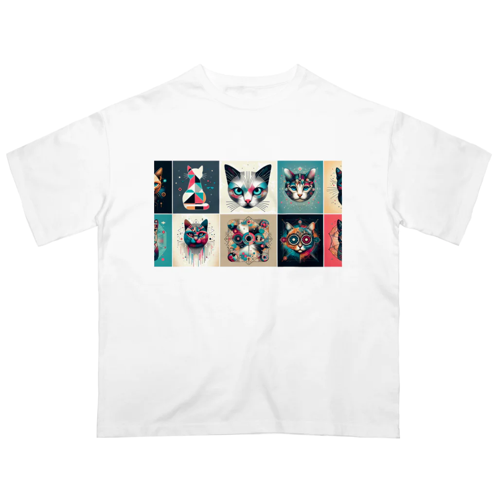 ねこの店のねこ オーバーサイズTシャツ