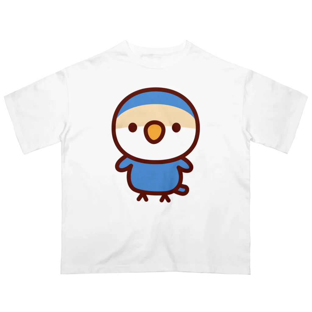 いんこ屋堂のコザクラインコ（バイオレットチェリー） Oversized T-Shirt