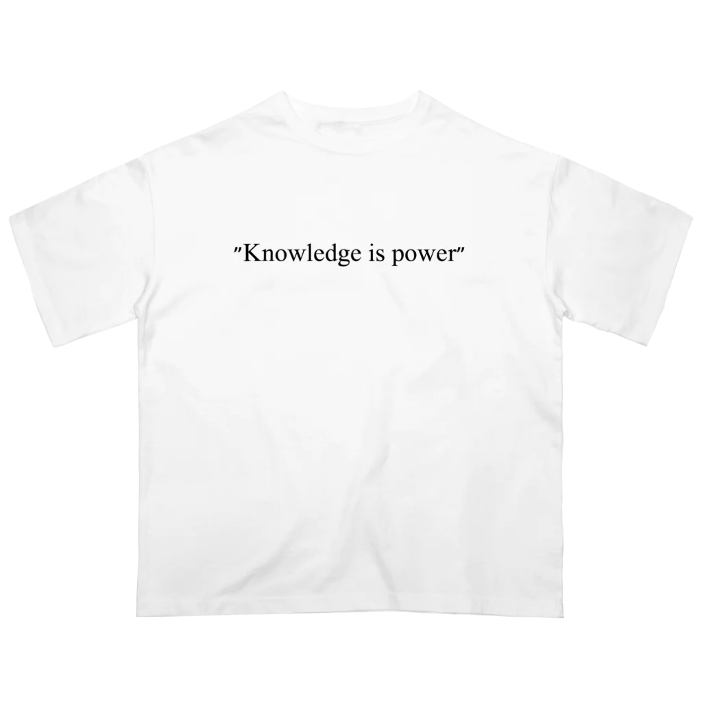 xxIPPOxxの"Knowledge is power" オーバーサイズTシャツ