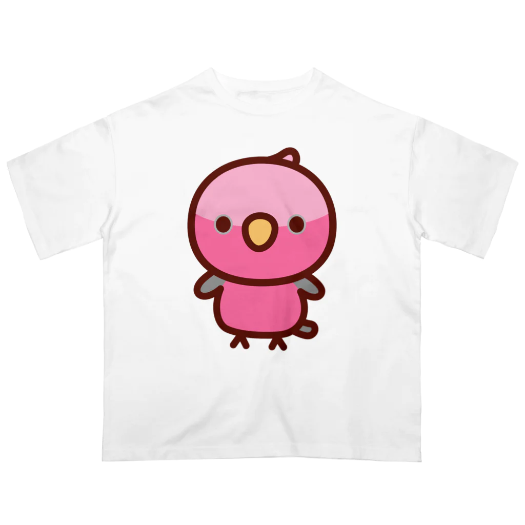 いんこ屋堂のモモイロインコ オーバーサイズTシャツ