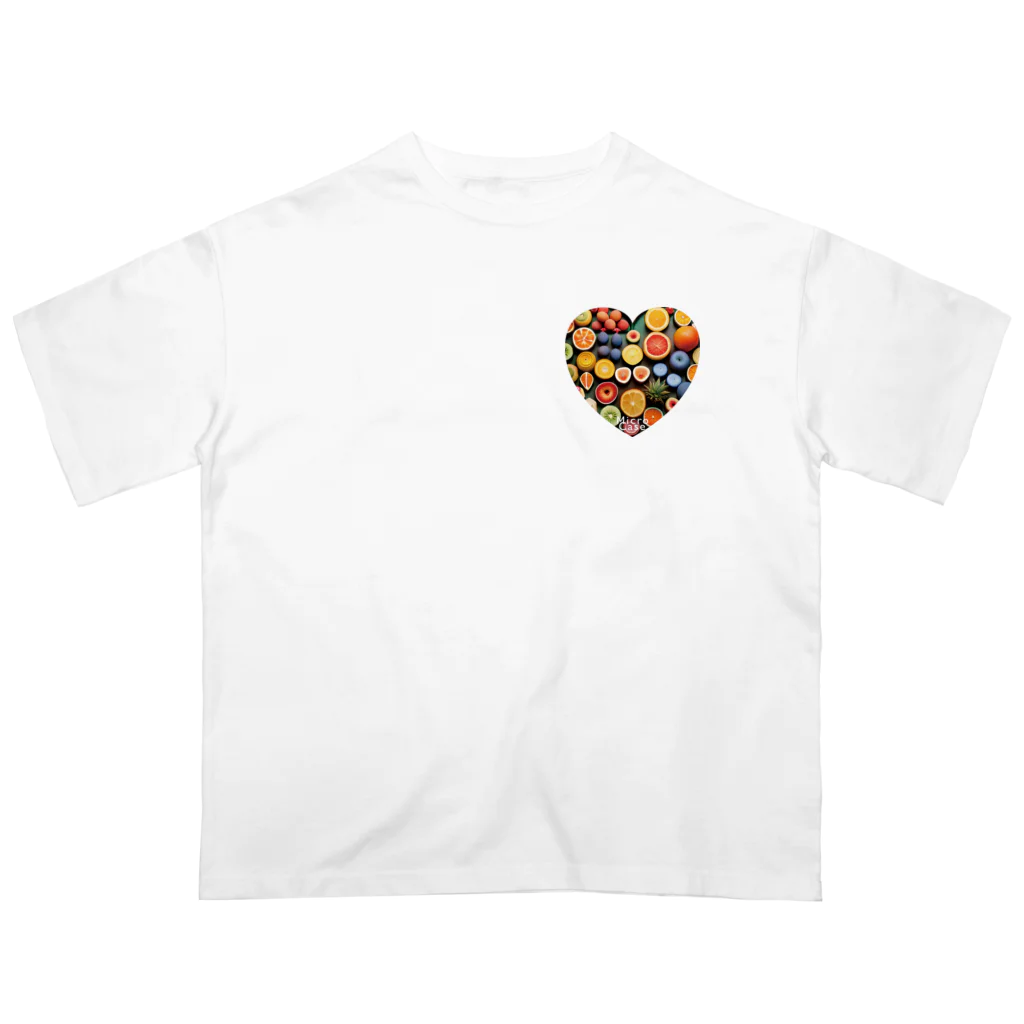 MicroCaseのDot Juicy Heart オーバーサイズTシャツ