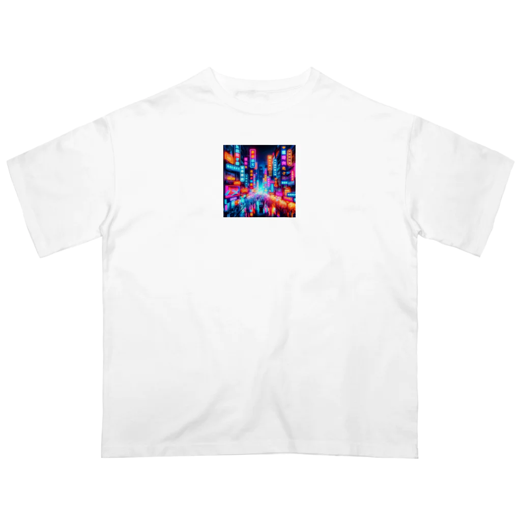 shigetomeのネオンナイト Oversized T-Shirt