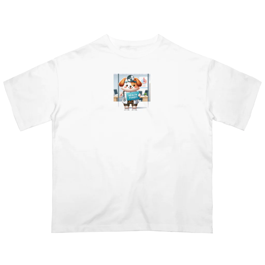 はらの健康第一の犬 Oversized T-Shirt