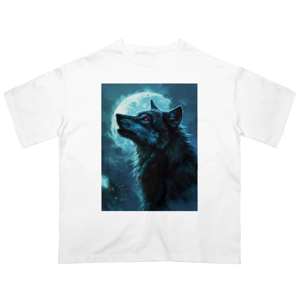 The_Hunting_GroundのTonight's moon is for wolves. Oversized T-Shirt