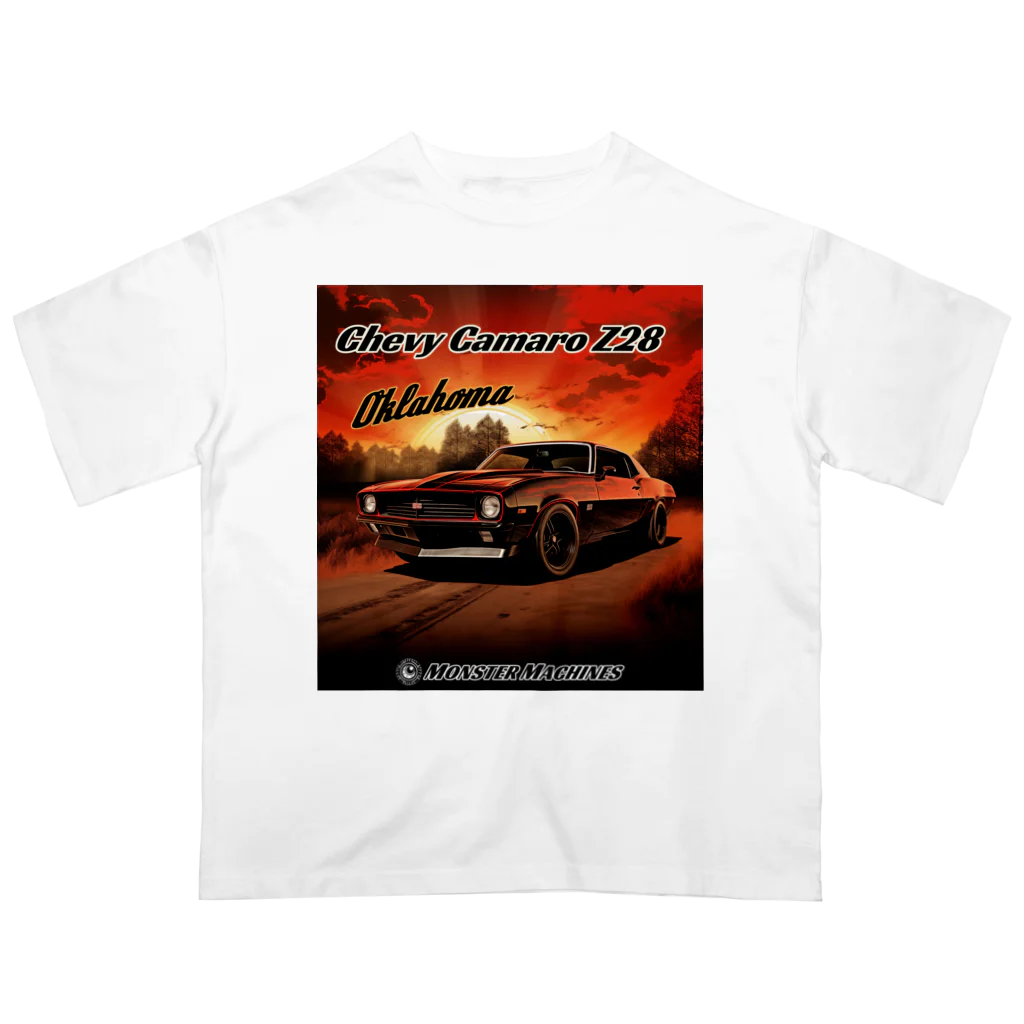 ｱｰﾄｷﾞｬﾗﾘｰ こっそり堂 (笑のChevy Camaro Z28 Oklahoma モンスターマシーン Oversized T-Shirt