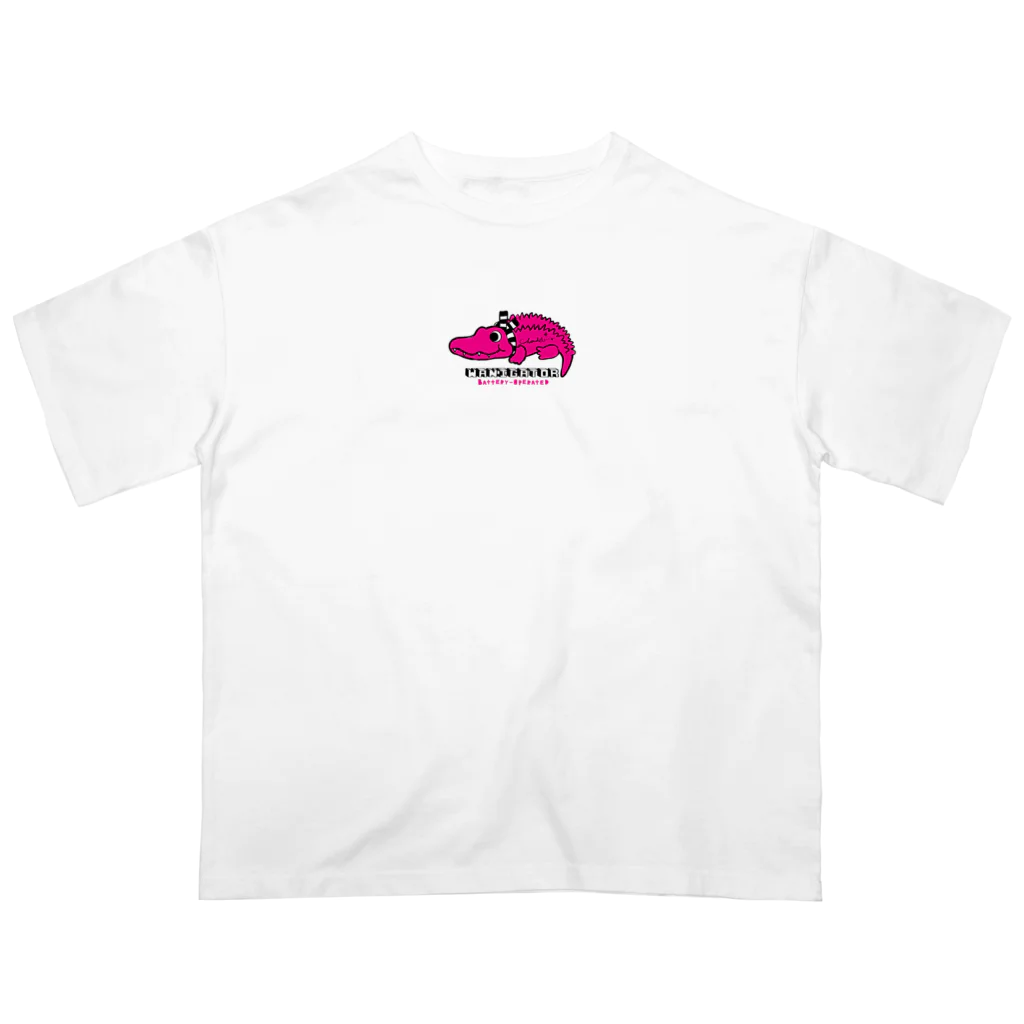 loveclonesのワニくん ピンク 0624 WANIGATOR ロゴ オーバーサイズTシャツ