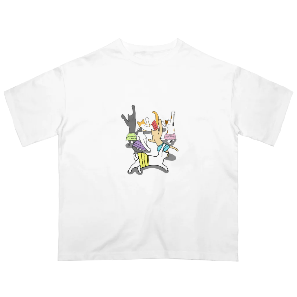 MiMoZa@猫好きの猫の舞 オーバーサイズTシャツ