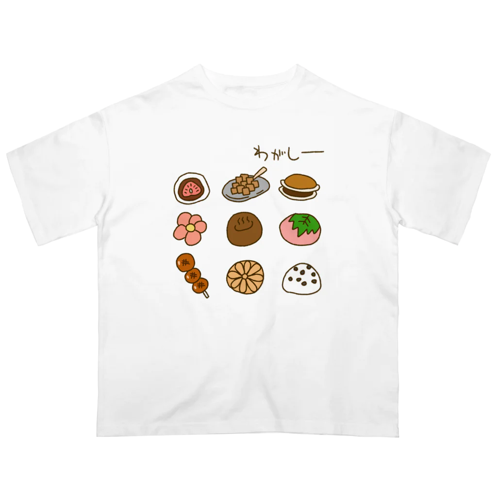 Siderunの館 B2の画伯チックな和菓子 オーバーサイズTシャツ