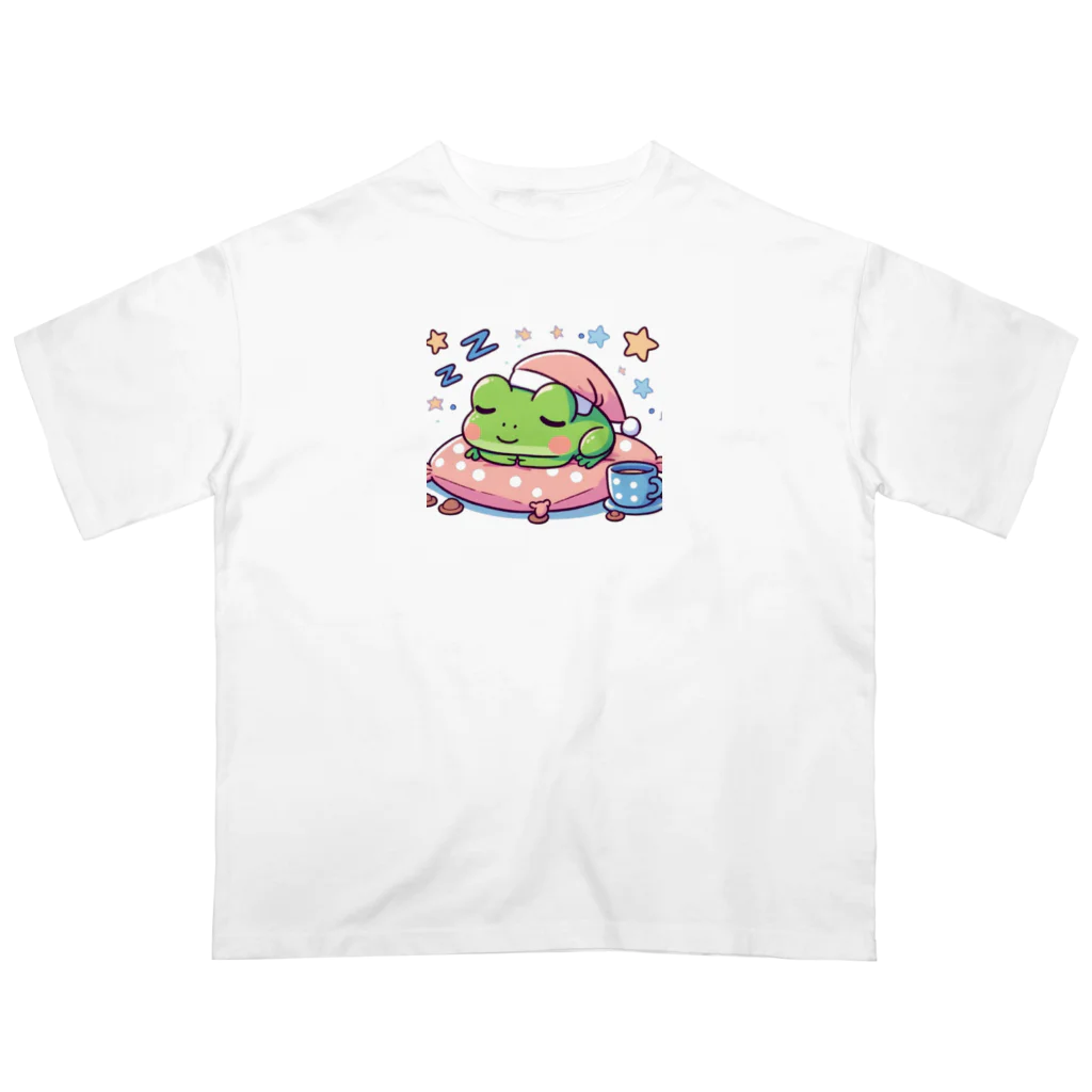 Shiba_IncのSleeping frogs(熟睡する蛙) Oversized T-Shirt