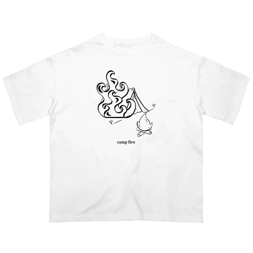 みののcamp fire オーバーサイズTシャツ