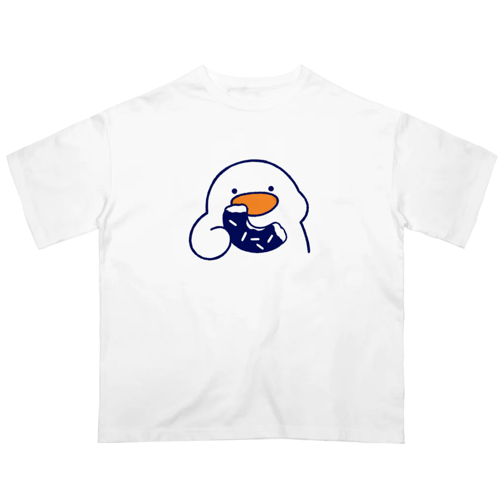 ホンダマイのドーナツ食べるあひるちゃん オーバーサイズTシャツ