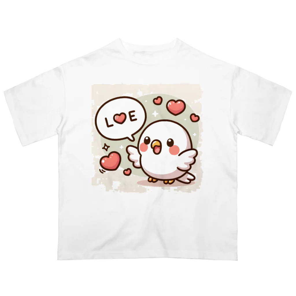 colorsの小鳥のラブちゃん オーバーサイズTシャツ