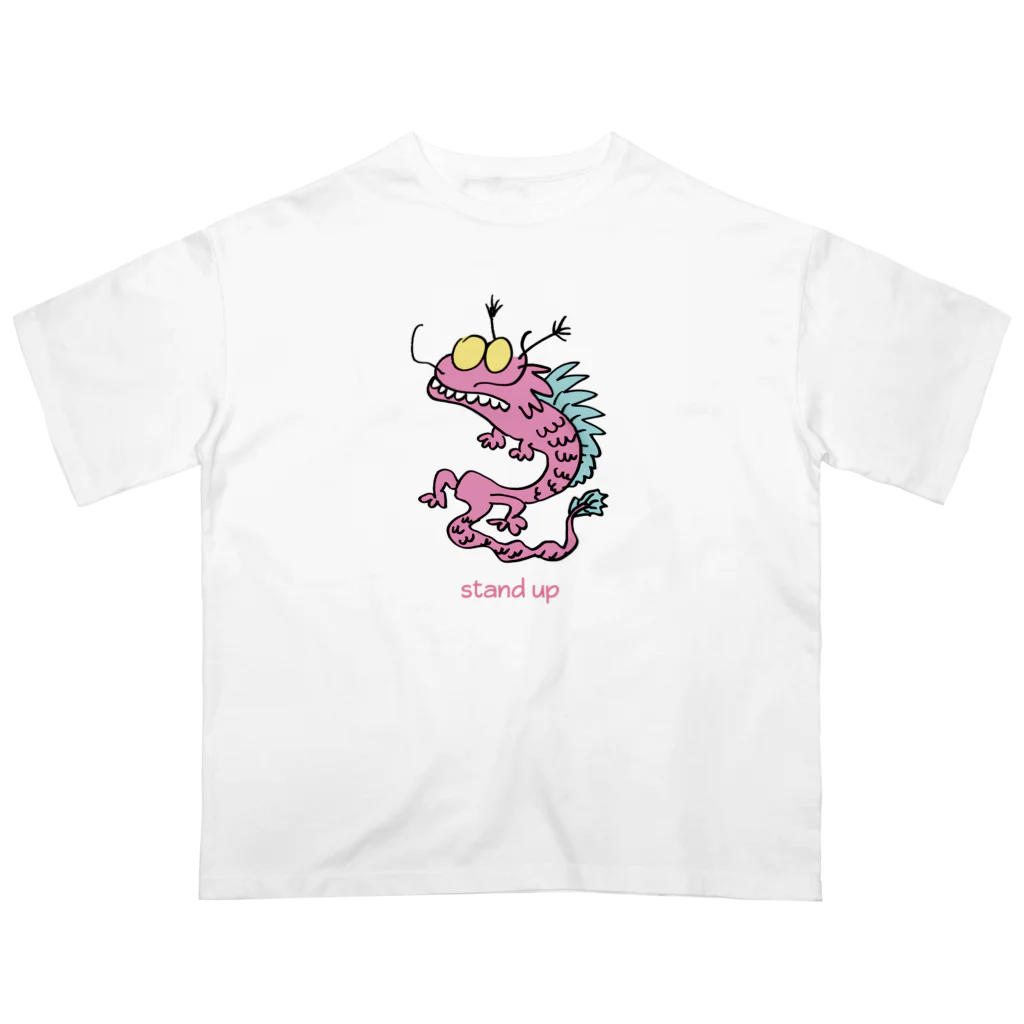 喫茶栗饅頭のたつ2 オーバーサイズTシャツ