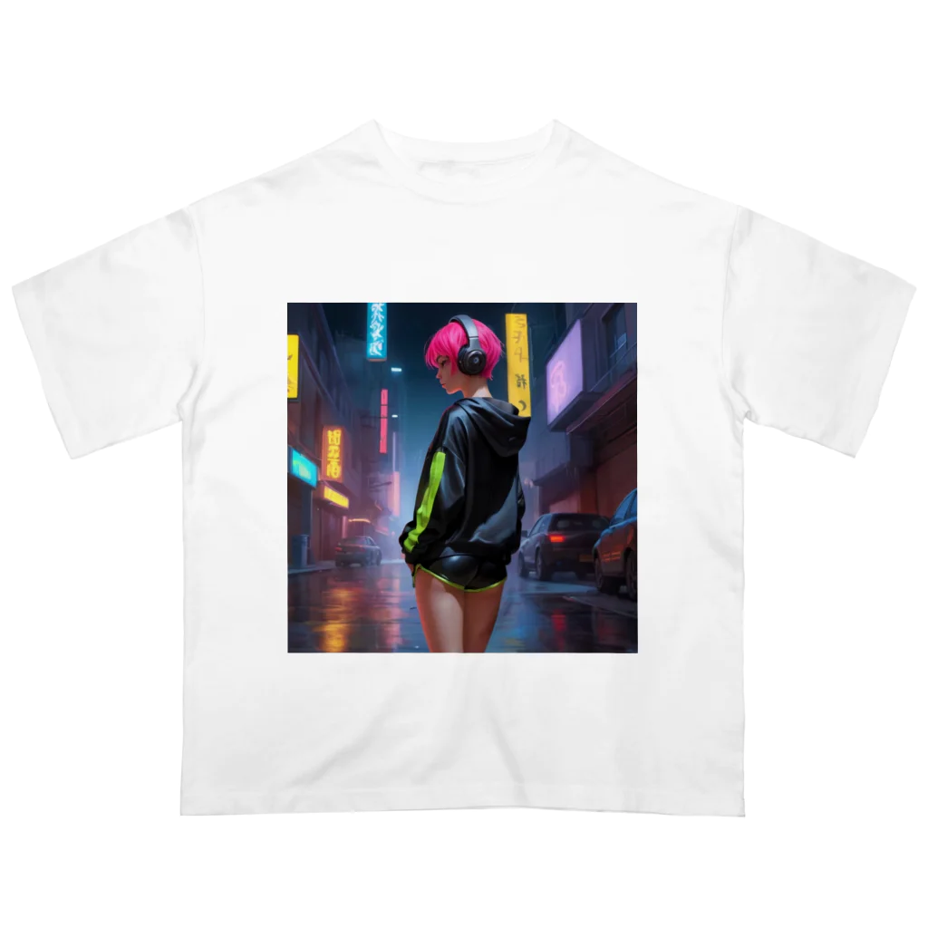 shiba9のCyber Girl オーバーサイズTシャツ