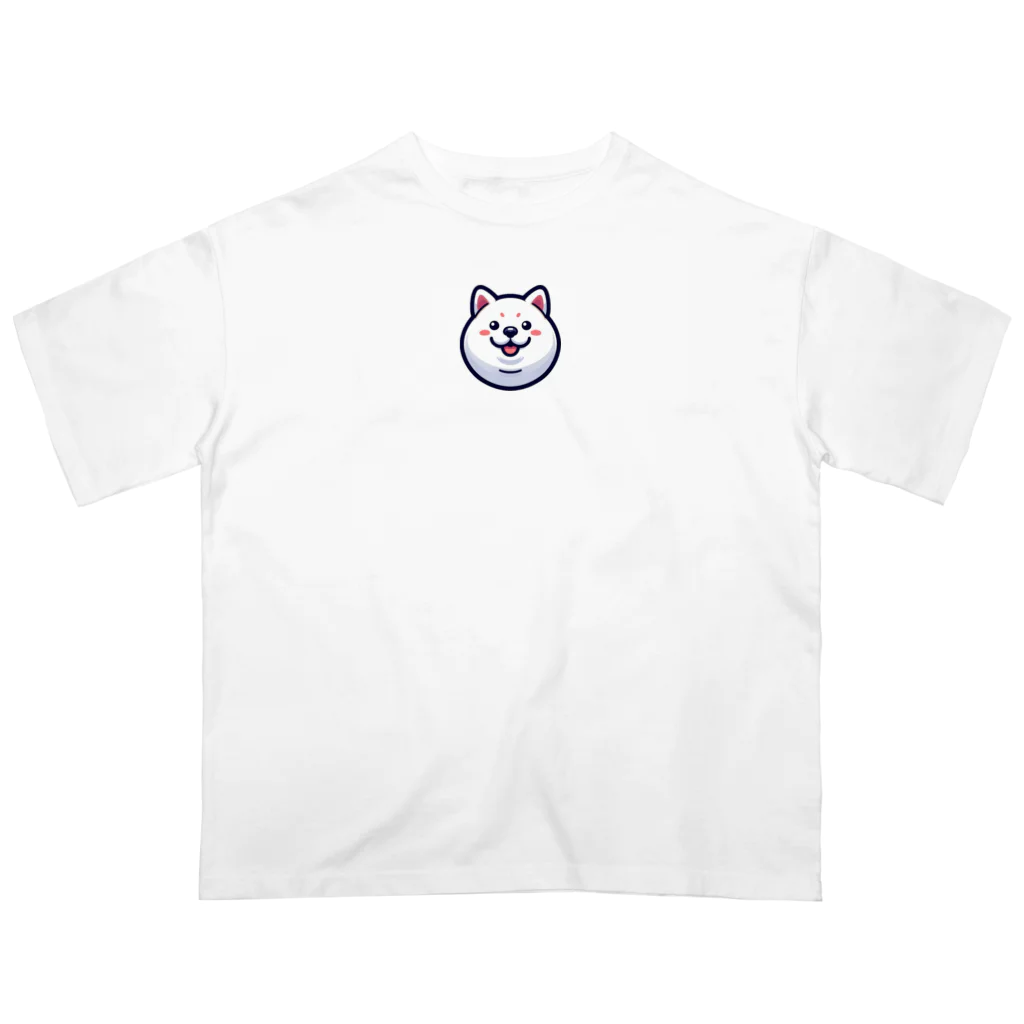 excitekonnoの丸顔シリーズ柴犬バージョン オーバーサイズTシャツ