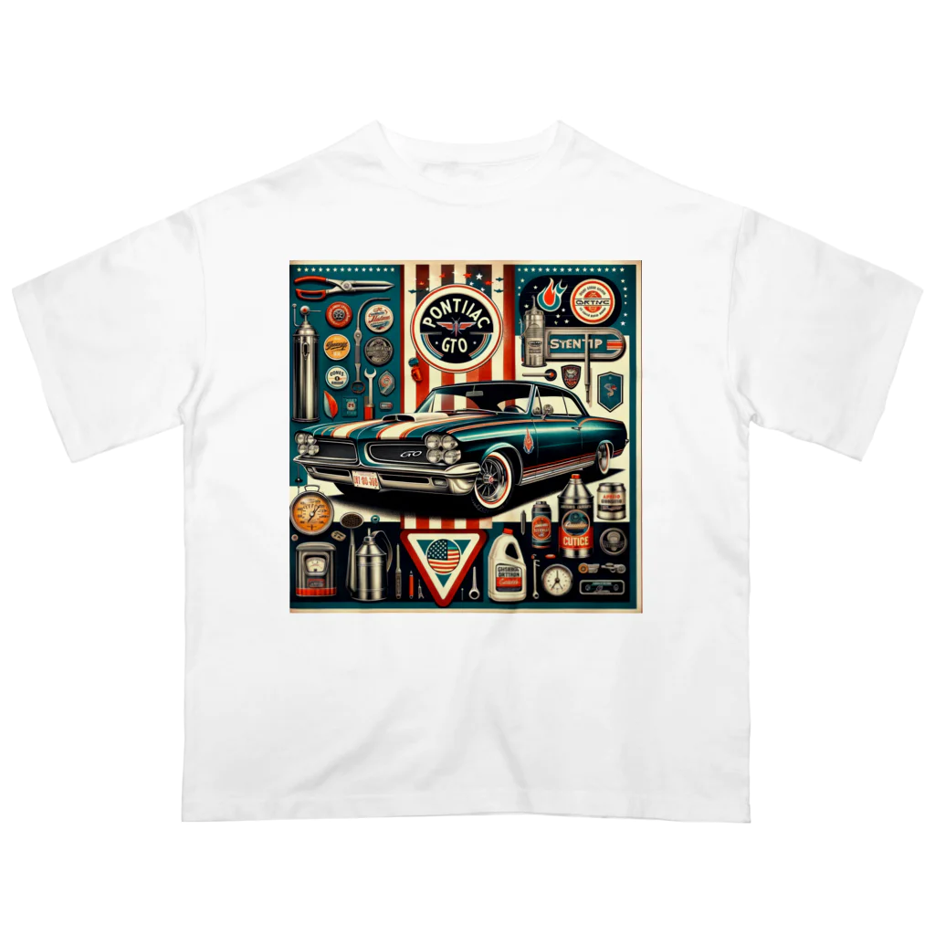 E16の1960年ポンティアック GTO  オーバーサイズTシャツ