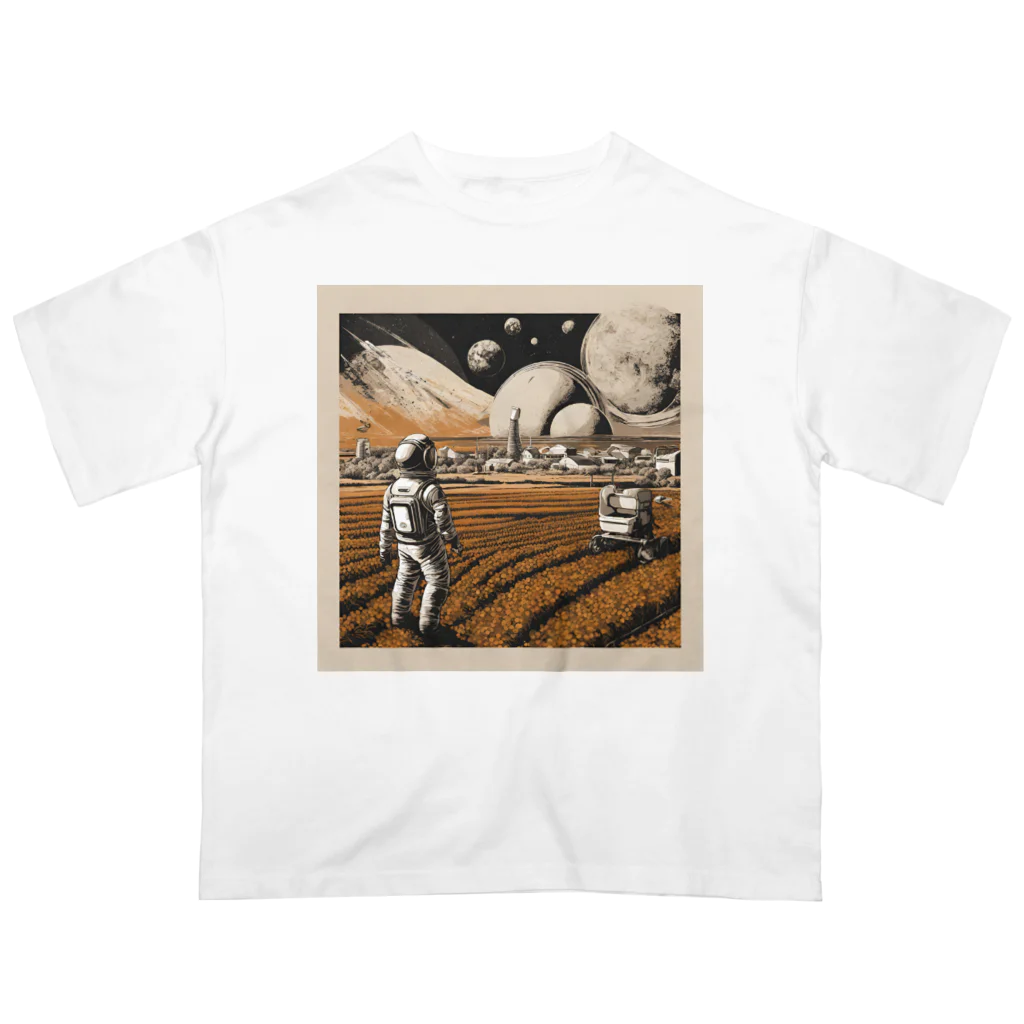 hanagejanaiのastrofarmer オーバーサイズTシャツ