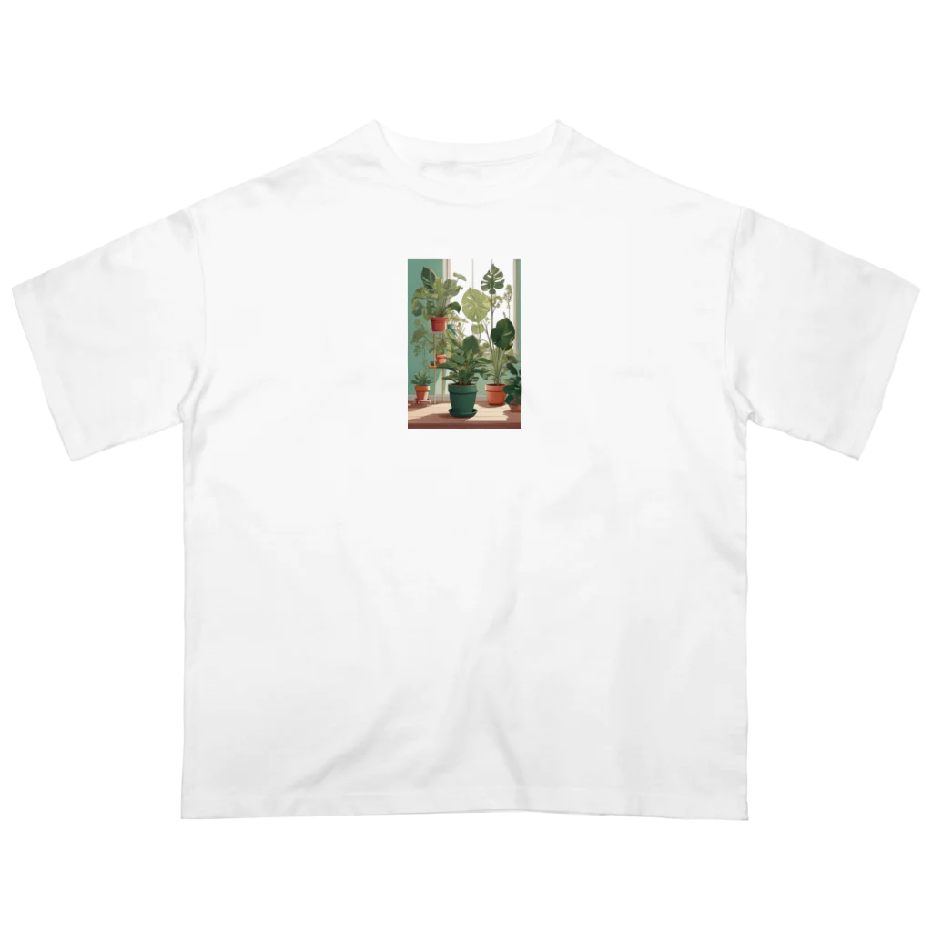 kamako-0608の観葉植物のイラスト Oversized T-Shirt