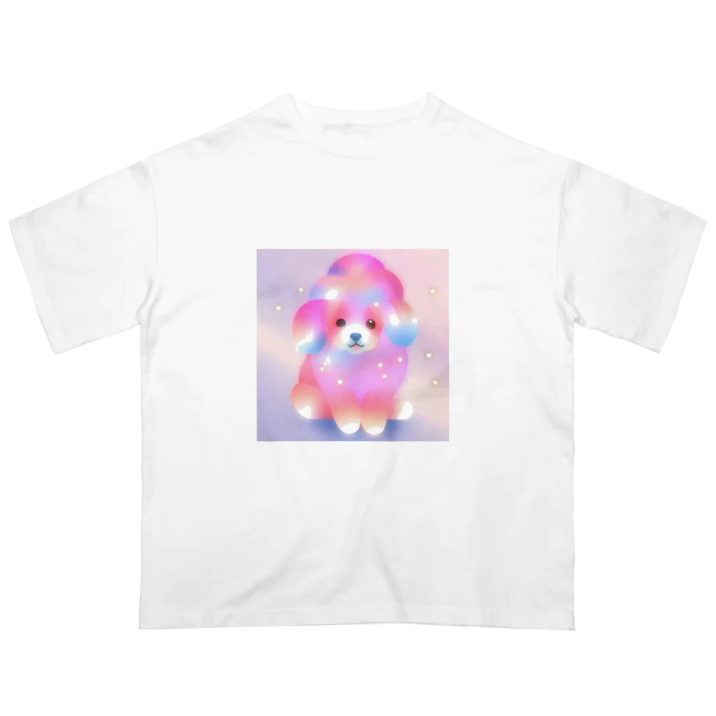 ゆめかわSHOPの（いぬ）かわいいわたあめ動物園 Oversized T-Shirt